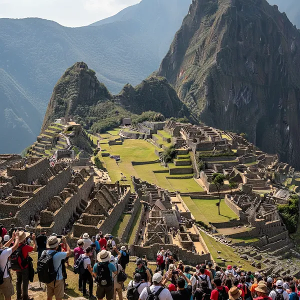 destination full of tourists